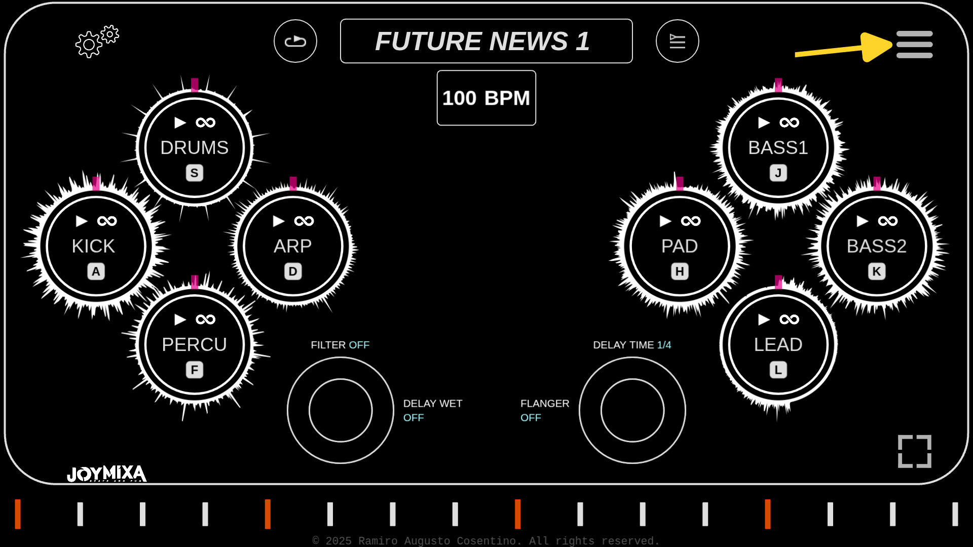 Icona del menú hamburguesa
